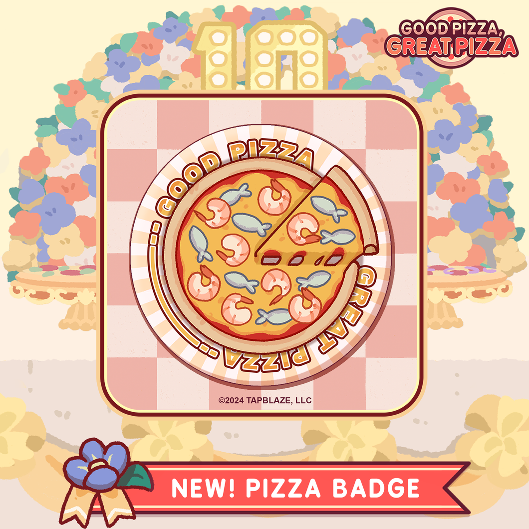 Pizza Badge - Shrimp Anchovy