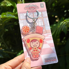 Load image into Gallery viewer, GPGP Keychain - Pizza Mascot