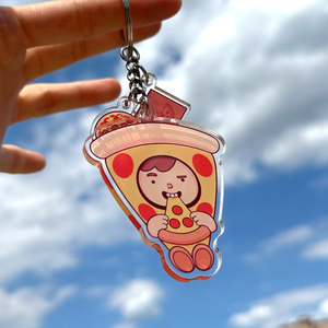 GPGP Keychain - Pizza Mascot