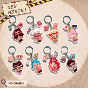 Keychain Bundle [8 Characters] [Free US Dom. Shipping!]