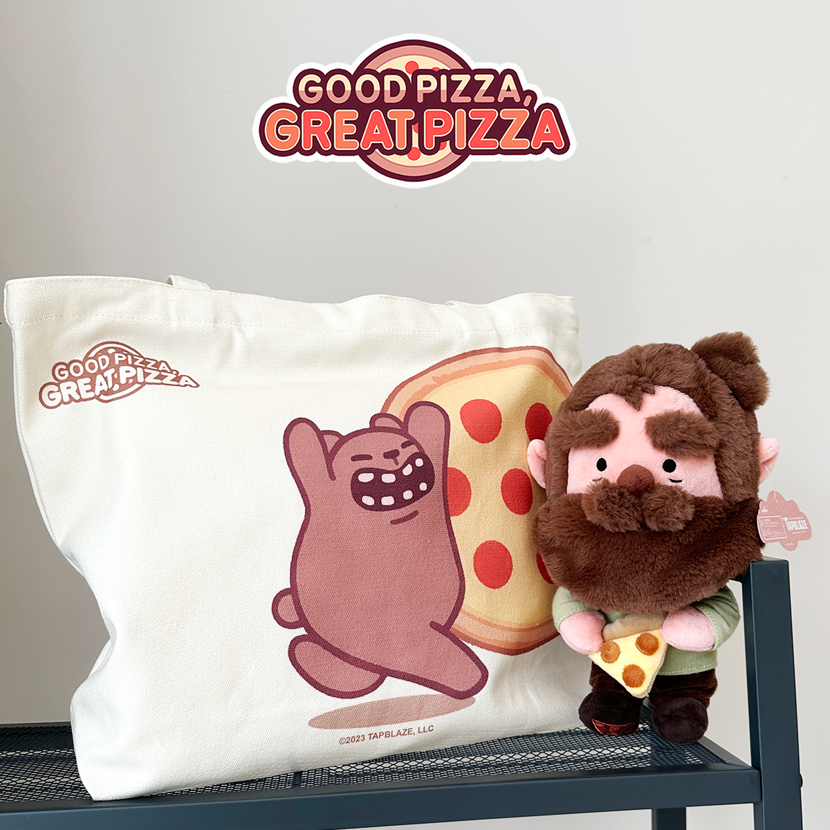 Tote - Pizza Bear – TapBlaze Store Tote - Pizza Bear – TapBlaze Store